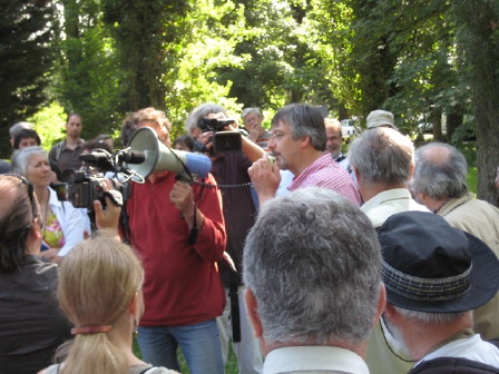 Christian Vélot à Orsay le 25 juin 2008